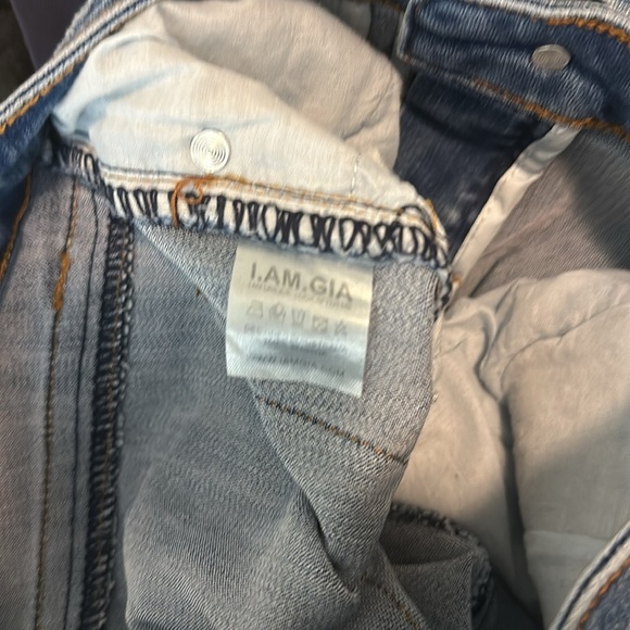 I.AM.GIA Low Rise Distressed Flared Jeans - Picture 8 of 8